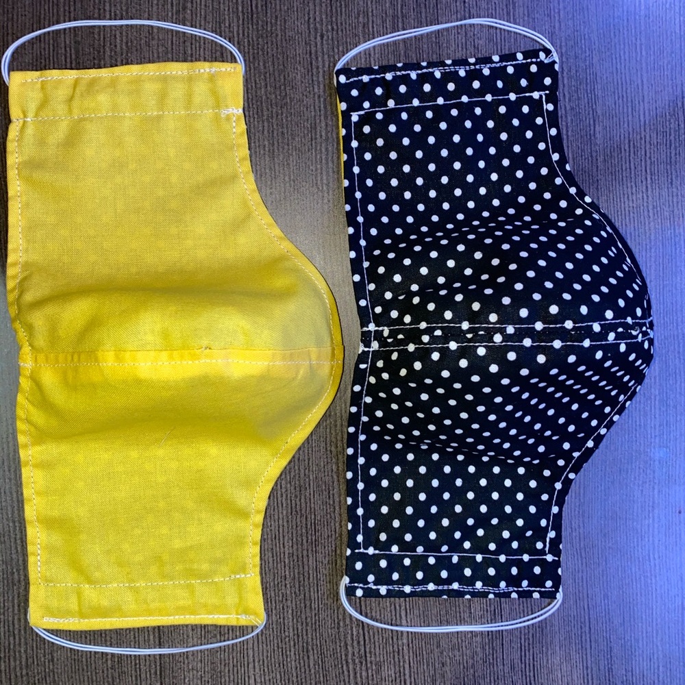 2 double side face mask